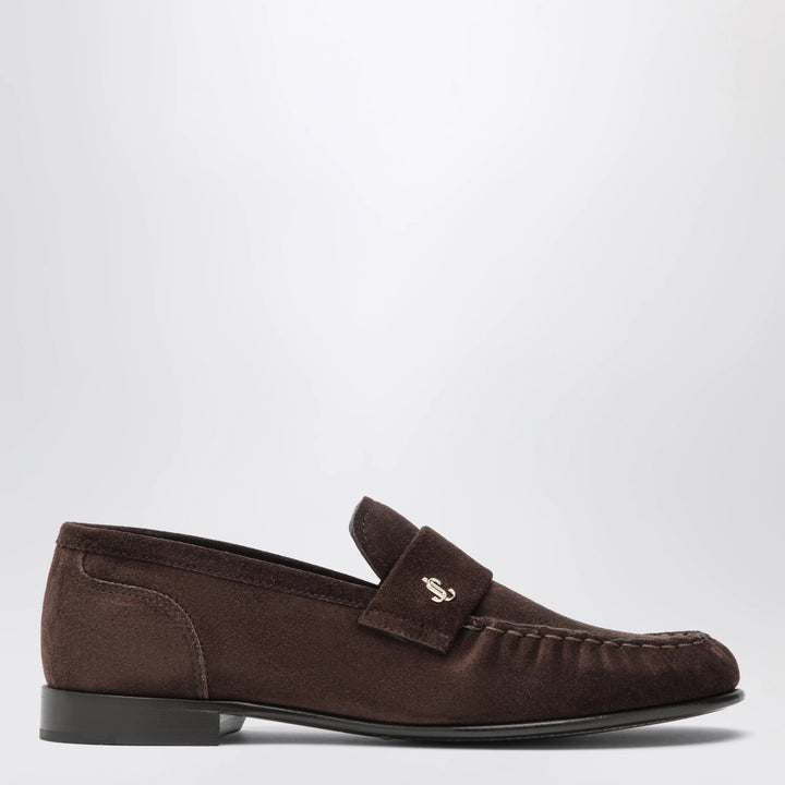 Jimmy Choo - Ellis suede leather loafers in chocolate Brand Apparel &amp; Accessories > Shoes 36,5 IT