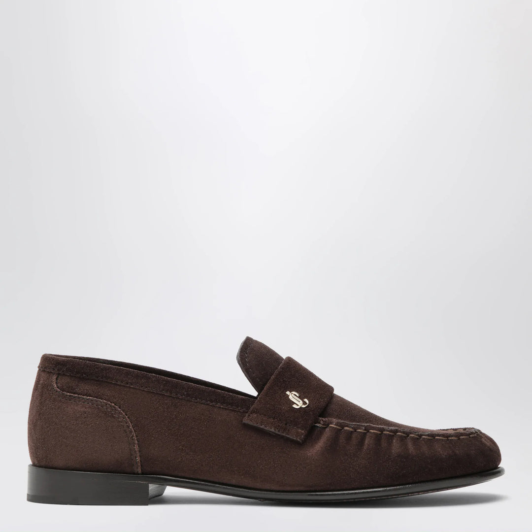 Jimmy Choo - Ellis suede leather loafers in chocolate Brand Apparel &amp; Accessories > Shoes 36,5 IT