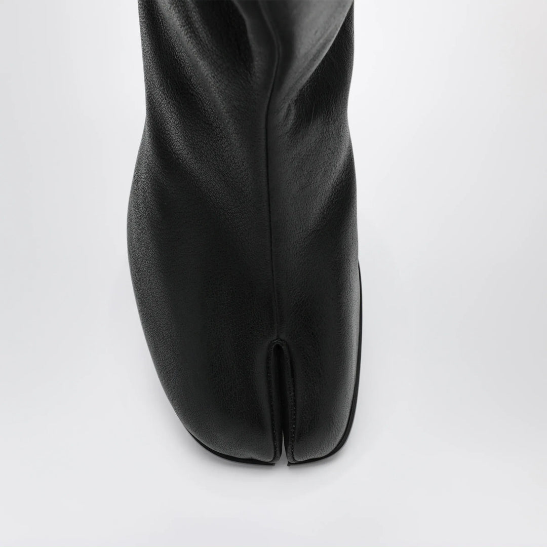 Maison Margiela - Black Leather Tabi Ankle Boots Brand Apparel &amp; Accessories > Shoes