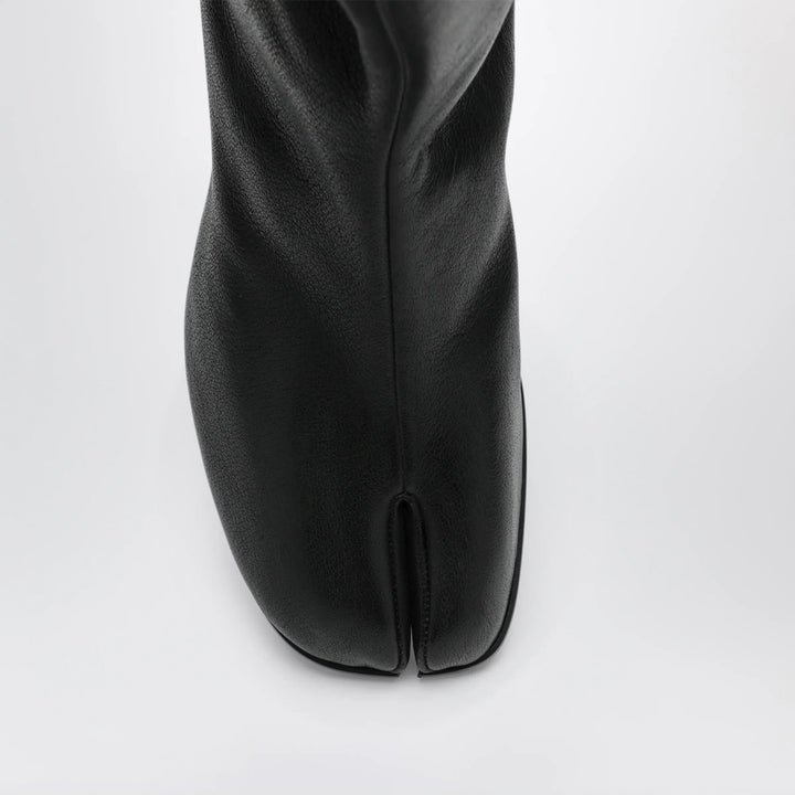 Maison Margiela - Black Leather Tabi Ankle Boots Brand Apparel &amp; Accessories > Shoes