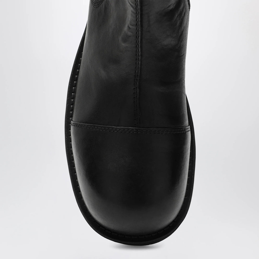 MM6 Maison Margiela - Black leather Chelsea Biker boots Brand Apparel &amp; Accessories > Shoes