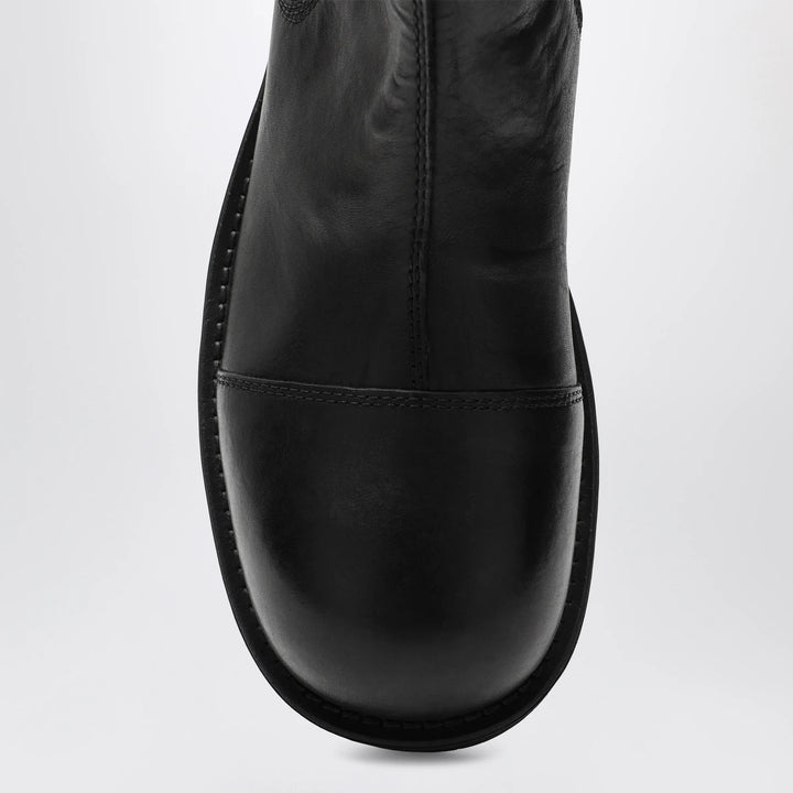 MM6 Maison Margiela - Black leather Chelsea Biker boots Brand Apparel &amp; Accessories > Shoes