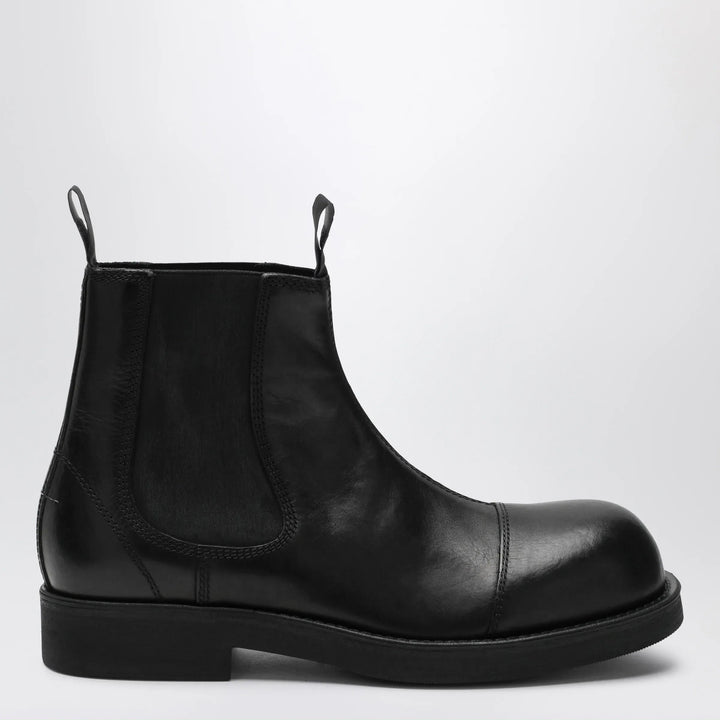MM6 Maison Margiela - Black leather Chelsea Biker boots Brand Apparel &amp; Accessories > Shoes 41 IT