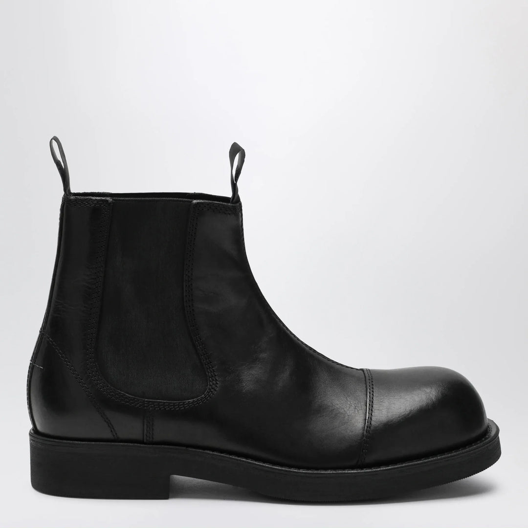 MM6 Maison Margiela - Black leather Chelsea Biker boots Brand Apparel &amp; Accessories > Shoes 41 IT
