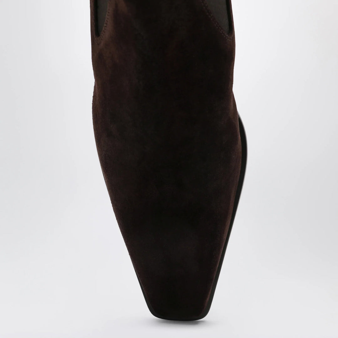Paris Texas - Bettina suede boots in chocolate brown Brand Apparel &amp; Accessories > Shoes