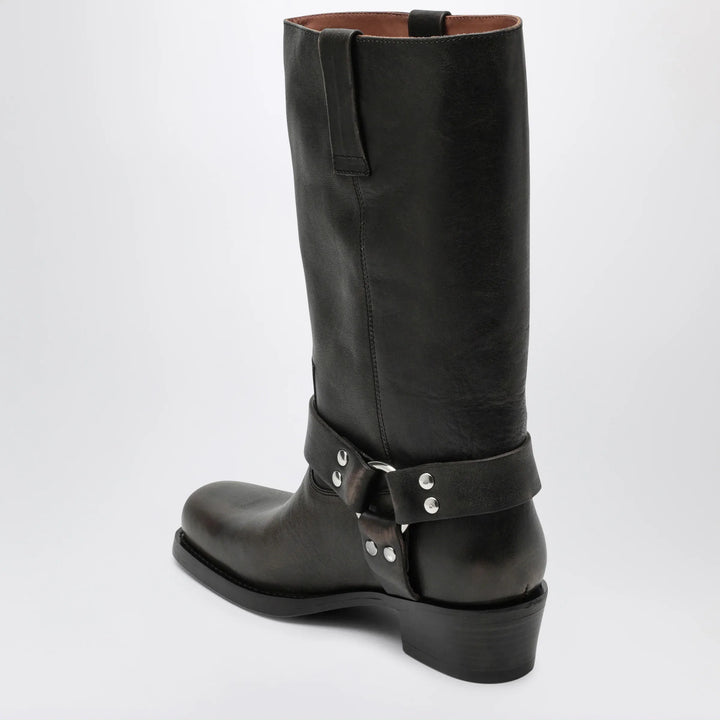 Paris Texas - Black Roxy boot in brushed leather Brand Apparel &amp; Accessories > Shoes