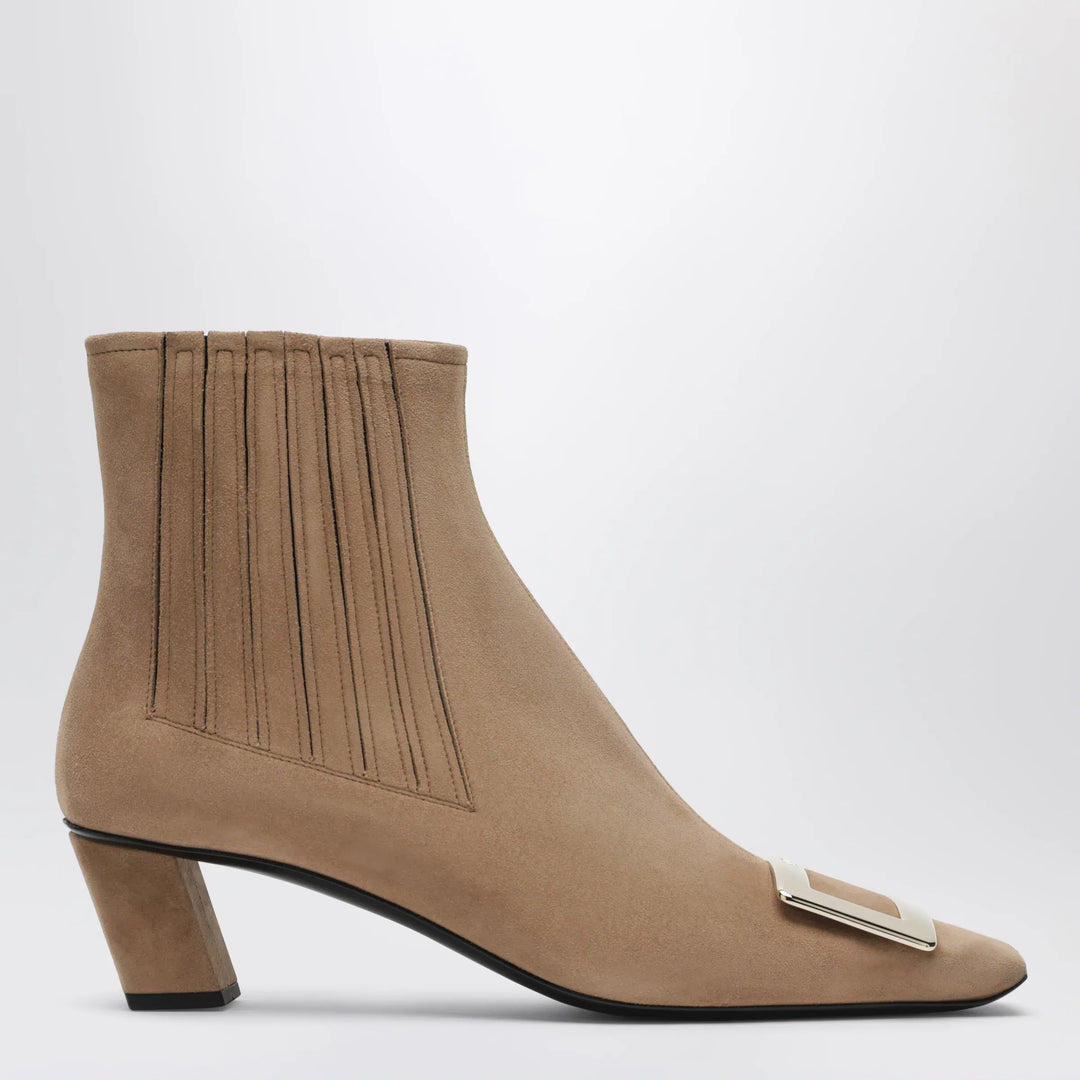 ROGER VIVIER - Belle Vivier suede ankle boots Brand Apparel &amp; Accessories > Shoes