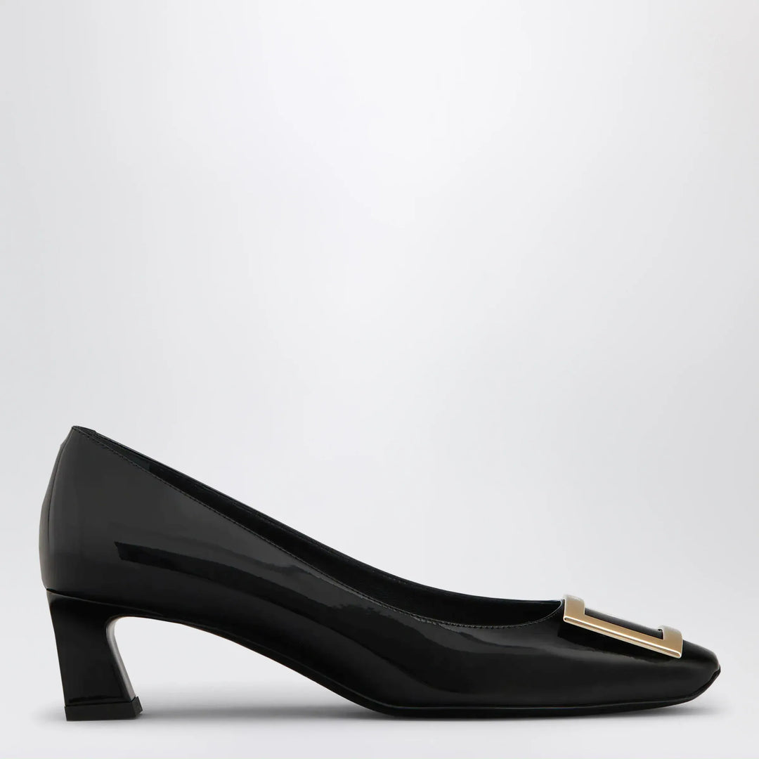 ROGER VIVIER - Black patent leather Trompette pumps Brand Apparel &amp; Accessories > Shoes 36,5 IT