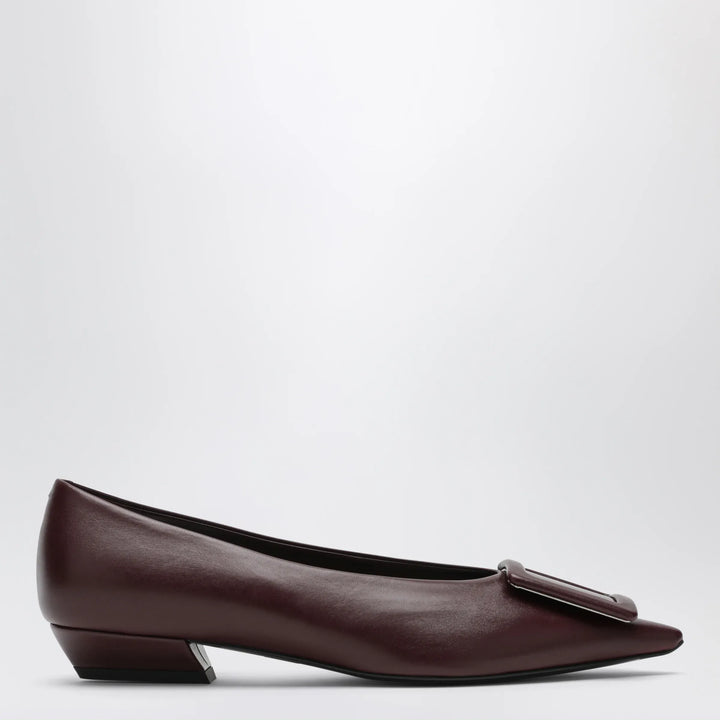 ROGER VIVIER - Gommettine ballerina in mosto-coloured leather Brand Apparel &amp; Accessories > Shoes 36 IT