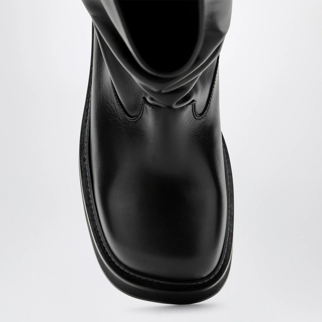 The Attico - Robin Passeggiata combat boots in black calf leather Brand Apparel &amp; Accessories > Shoes