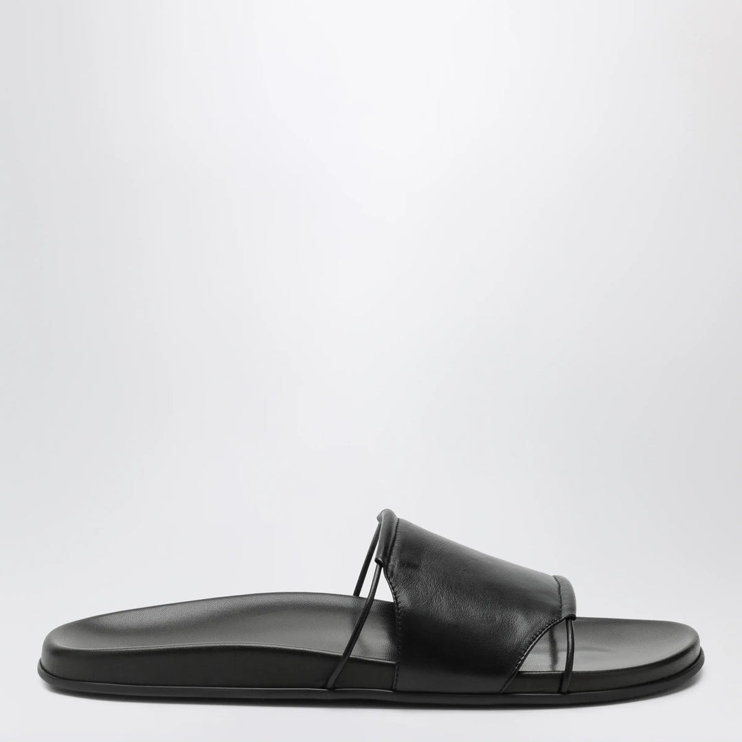 The Row - Vivienne Slide sandals in black nappa Brand Apparel &amp; Accessories > Shoes 36 IT