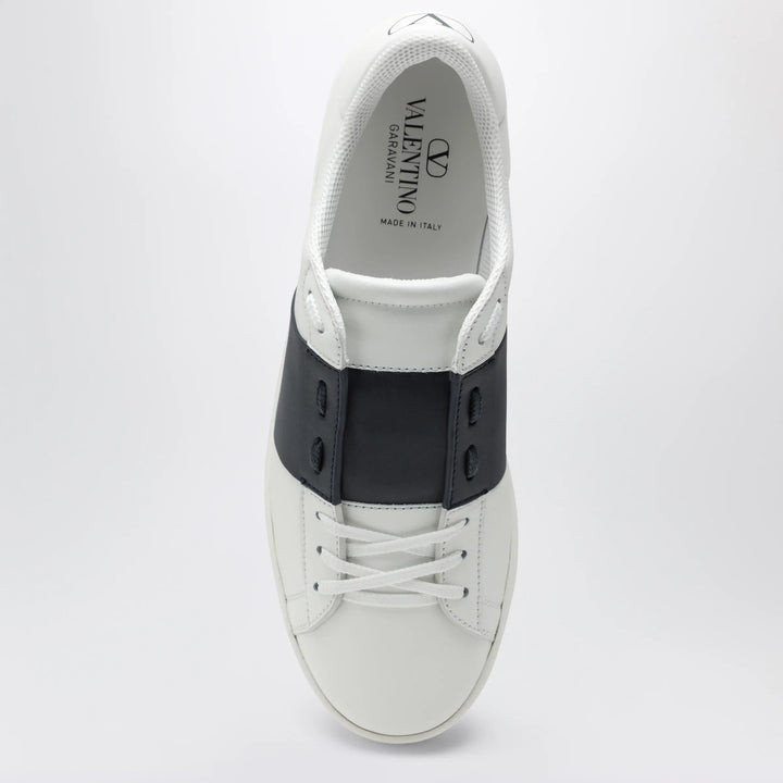Valentino Garavani - Open Royco nappa leather sneakers in white/navy Brand Apparel &amp; Accessories > Shoes