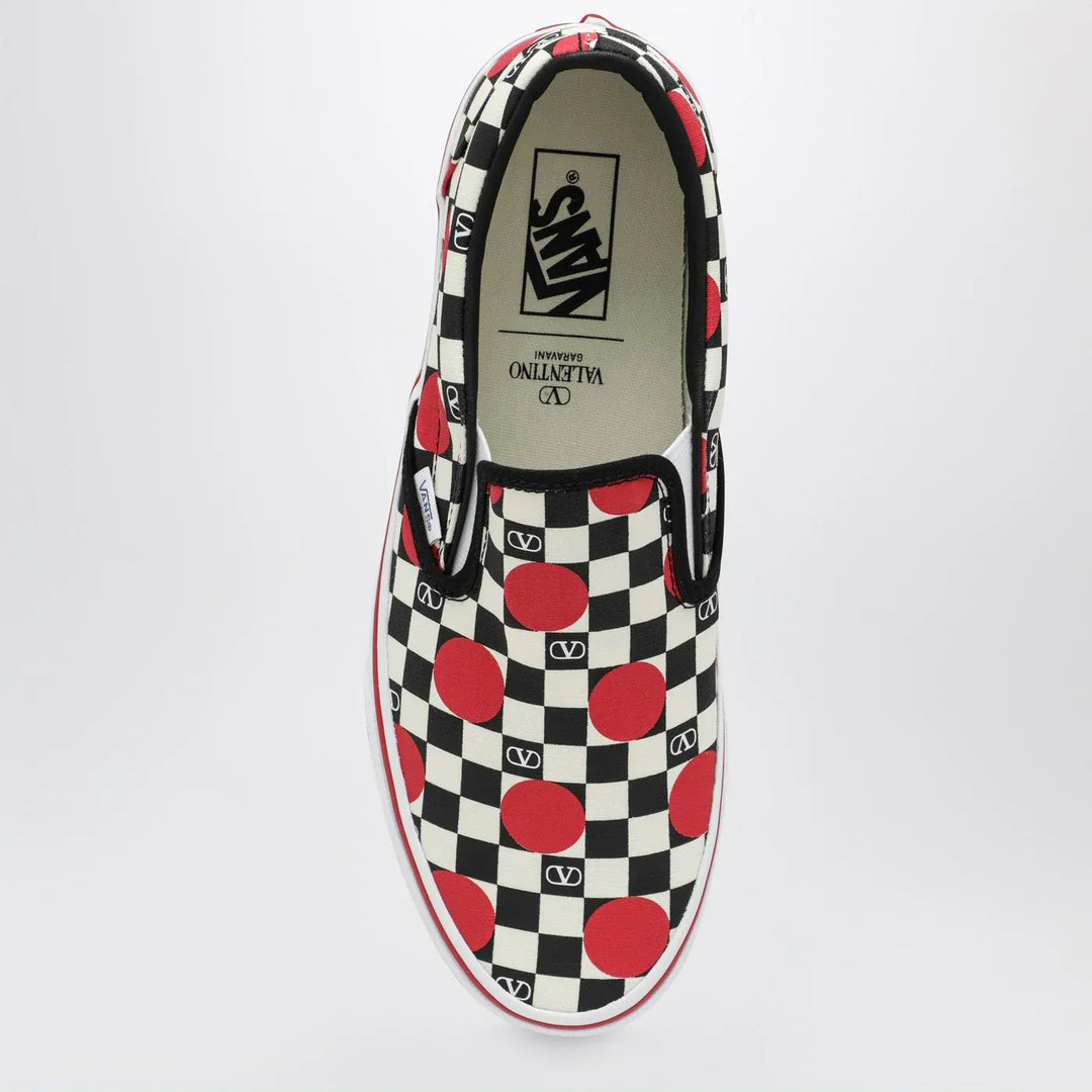 Valentino Garavani X Vans - Slip-On Sneakers black/red with VLogo Checkerboard print and polka-dot detail Brand Apparel &amp; Accessories > Shoes 37 IT