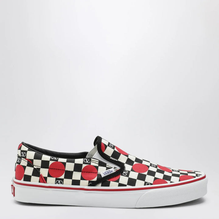 Valentino Garavani X Vans - Slip-On Sneakers black/red with VLogo Checkerboard print and polka-dot detail Brand Apparel &amp; Accessories > Shoes 37 IT