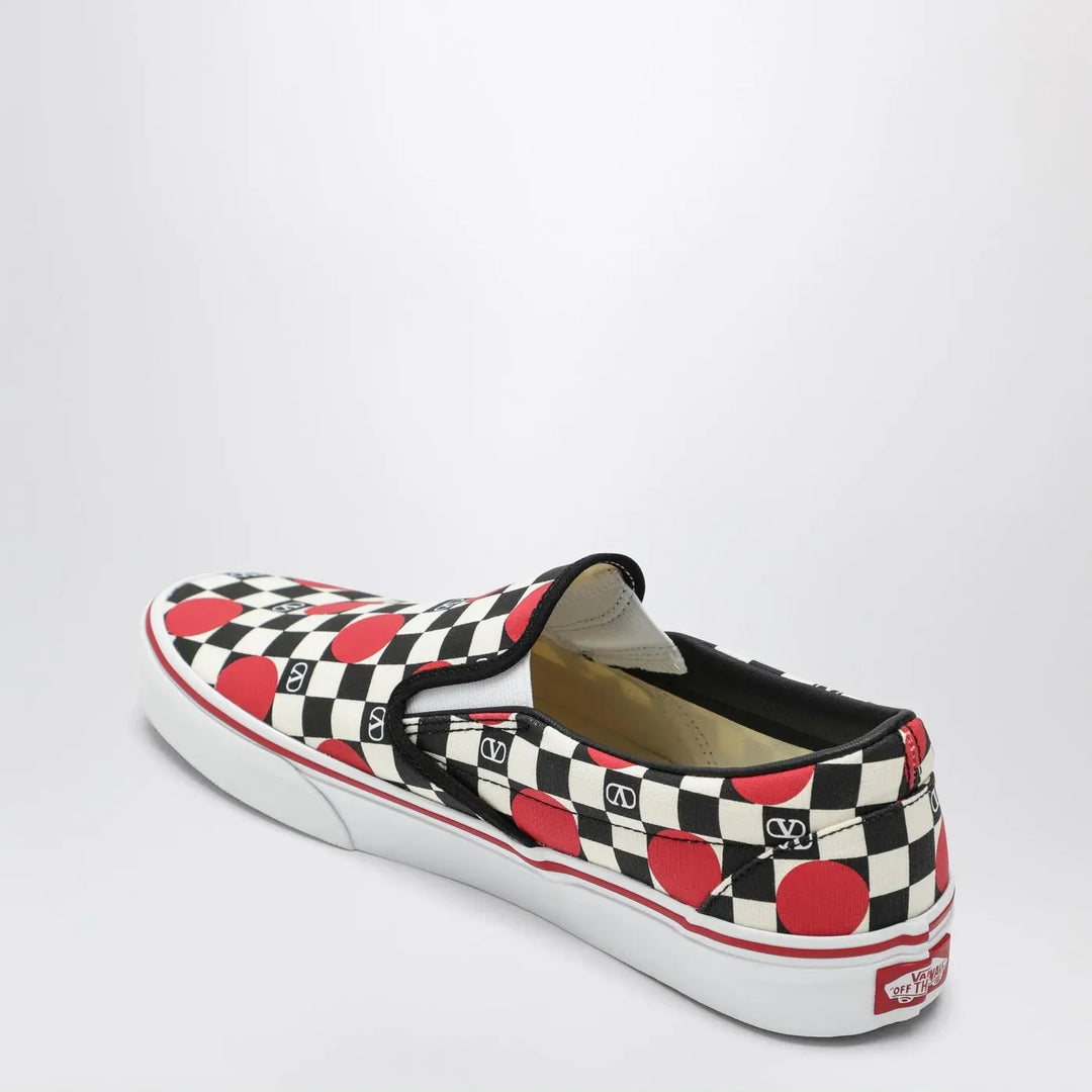 Valentino Garavani X Vans - Slip-On Sneakers black/red with VLogo Checkerboard print and polka-dot detail Brand Apparel &amp; Accessories > Shoes 37 IT