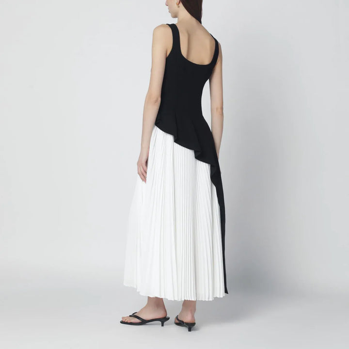 SIMKHAI - Zayla black and white pleated dress Brand Apparel &amp; Accessories
