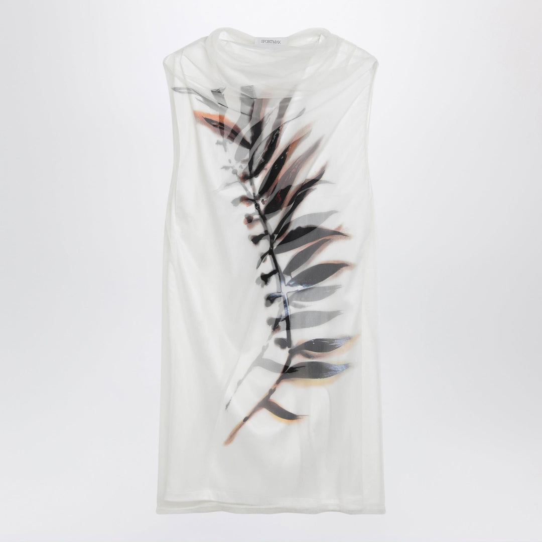 Apparel &amp; Accessories Sportmax - White double-layer dress in satin and tulle Brand