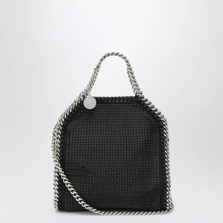 Stella McCartney - Falabella micro tote bag in black crystal mesh Brand Apparel &amp; Accessories U