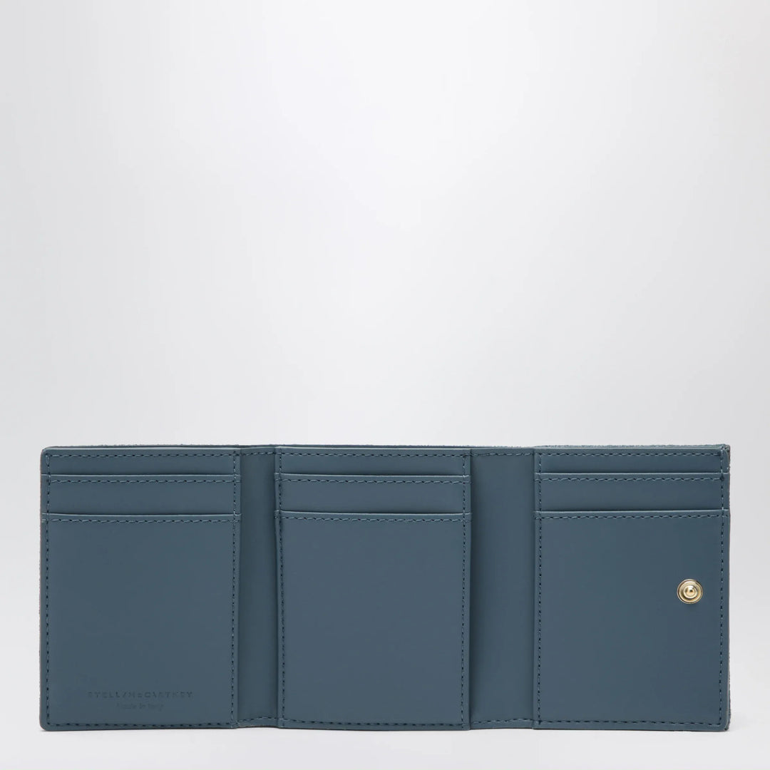 Stella McCartney - Light Blue Falabella Trifold Wallet With Chain Brand Apparel &amp; Accessories TU