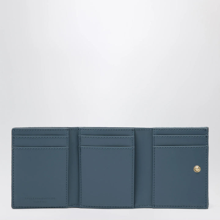 Stella McCartney - Light Blue Falabella Trifold Wallet With Chain Brand Apparel &amp; Accessories TU
