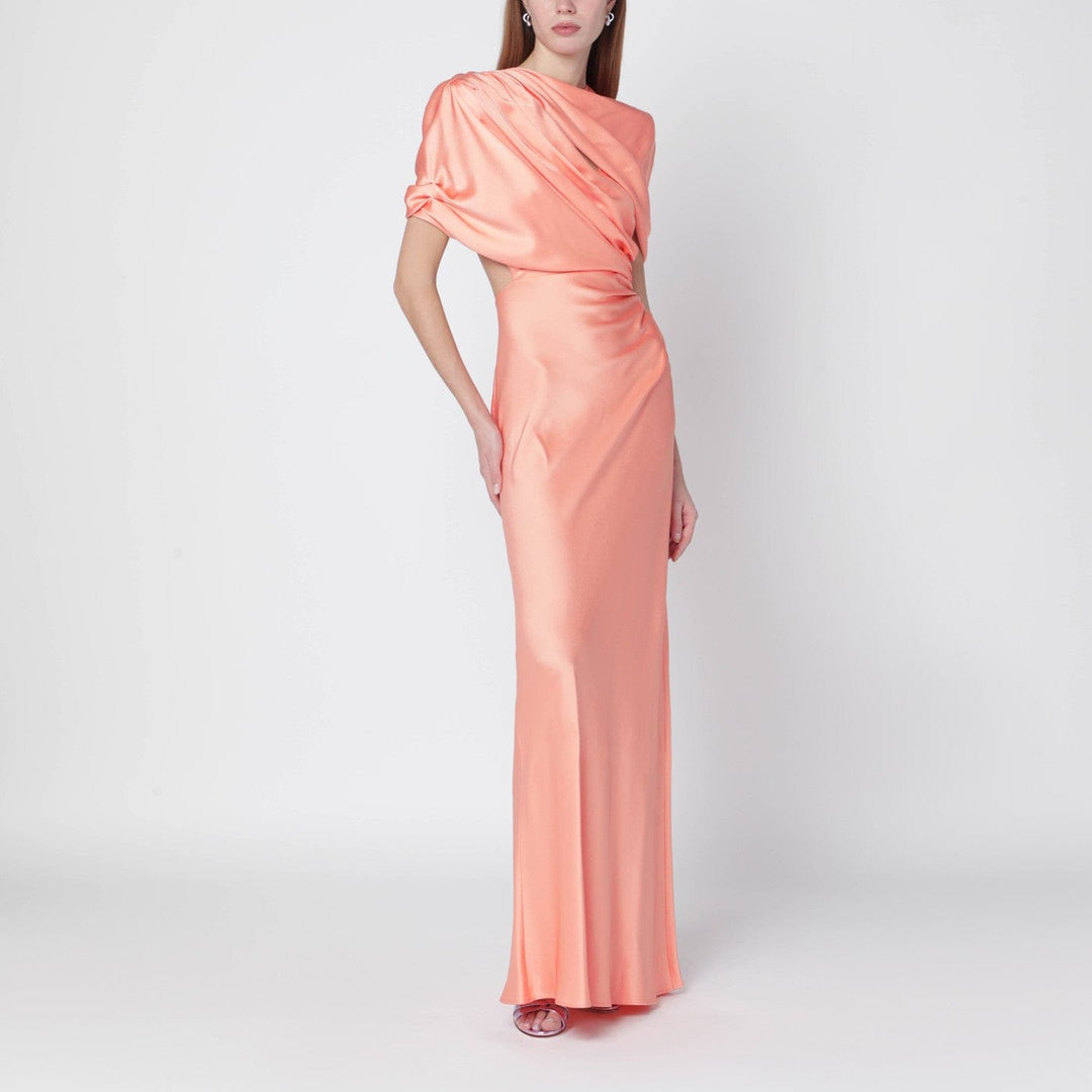 Apparel &amp; Accessories 42  IT Stella McCartney - Pink shiny satin maxi dress Brand