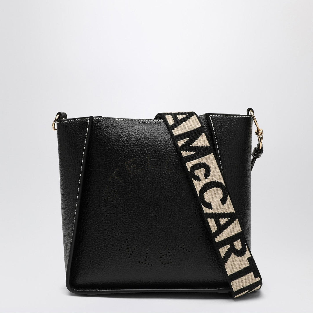 Apparel &amp; Accessories TU Stella McCartney - Square black crossbody bag with logo Brand