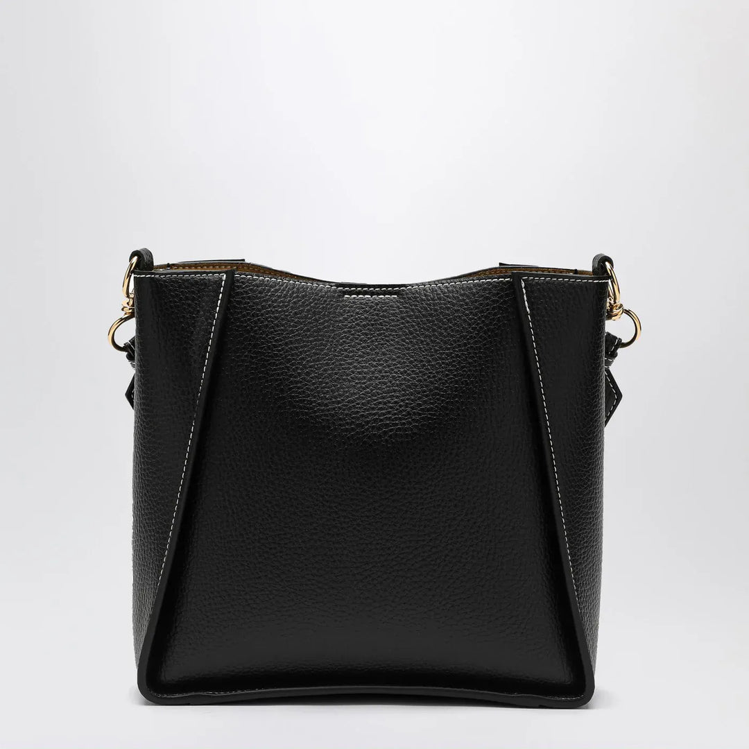 Stella McCartney - Square black crossbody bag with logo Brand Apparel &amp; Accessories TU