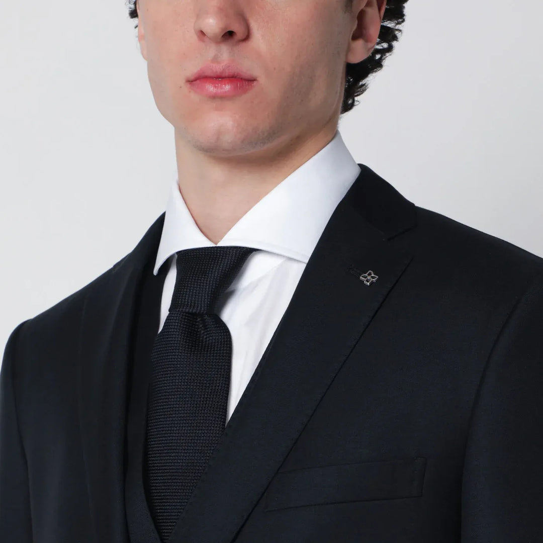 Tagliatore - Single-breasted navy blue wool suit Brand Apparel &amp; Accessories