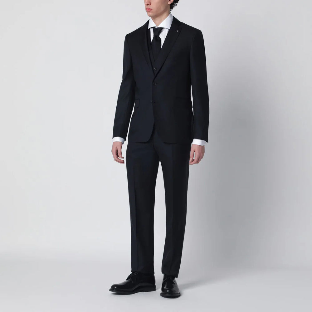 Tagliatore - Single-breasted navy blue wool suit Brand Apparel & Accessories 48 IT