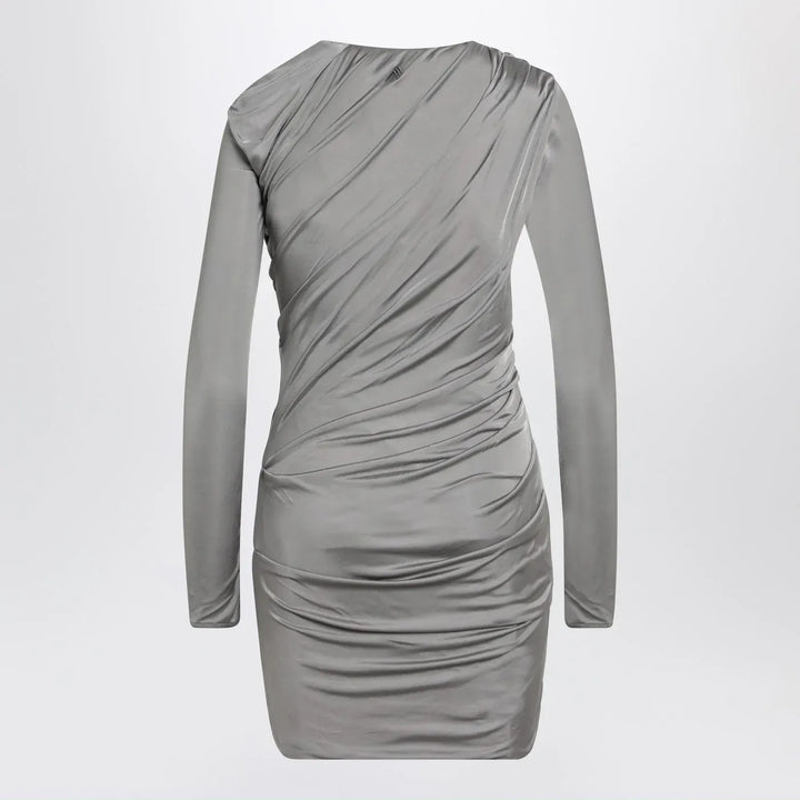 The Attico - Draped grey mini dress Brand Apparel &amp; Accessories 40  IT
