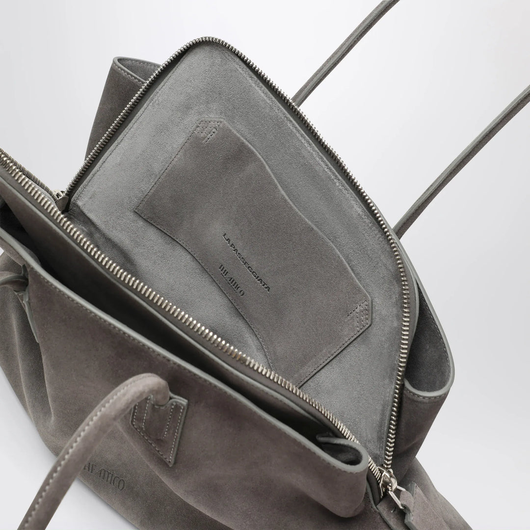 The Attico - La Passeggiata Medium bag in grey suede Brand Apparel &amp; Accessories U