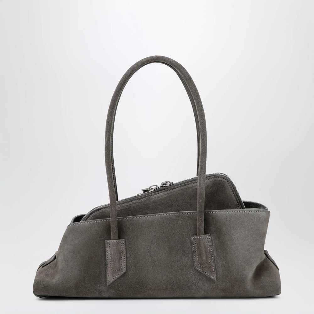 The Attico - La Passeggiata Small bag in grey suede Brand Apparel & Accessories U