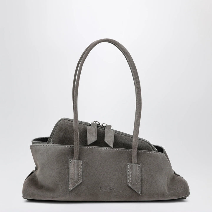 The Attico - La Passeggiata Small bag in grey suede Brand Apparel &amp; Accessories U