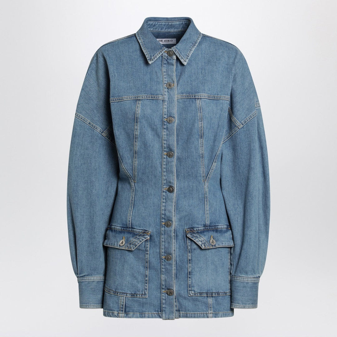 Apparel &amp; Accessories 42  IT The Attico - Light blue denim mini dress Brand