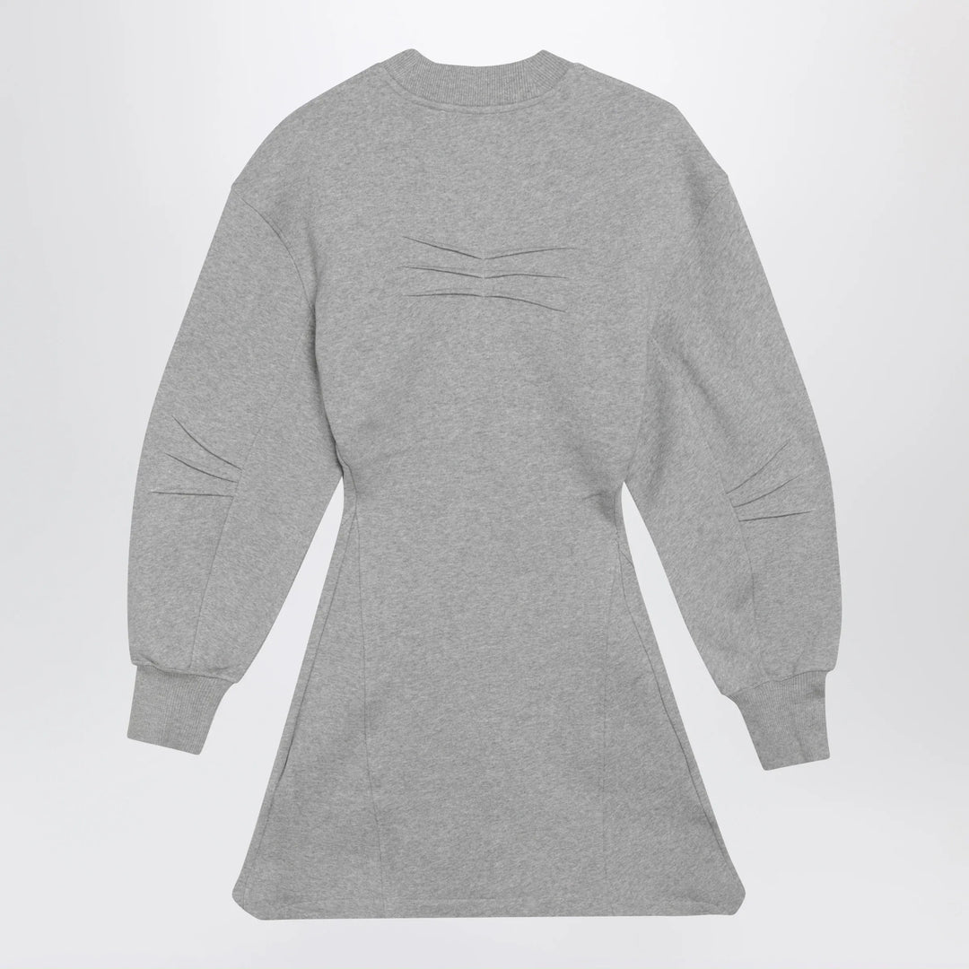 The Attico - Melange cotton jersey mini dress in grey Brand Apparel &amp; Accessories 42  IT