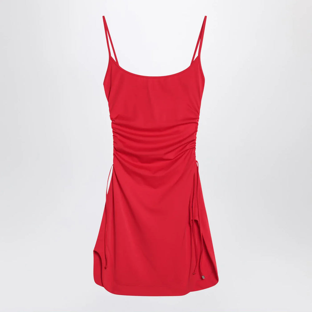 The Attico - Red beach cover-up in stretch fabric Brand Apparel & Accessories 42  IT