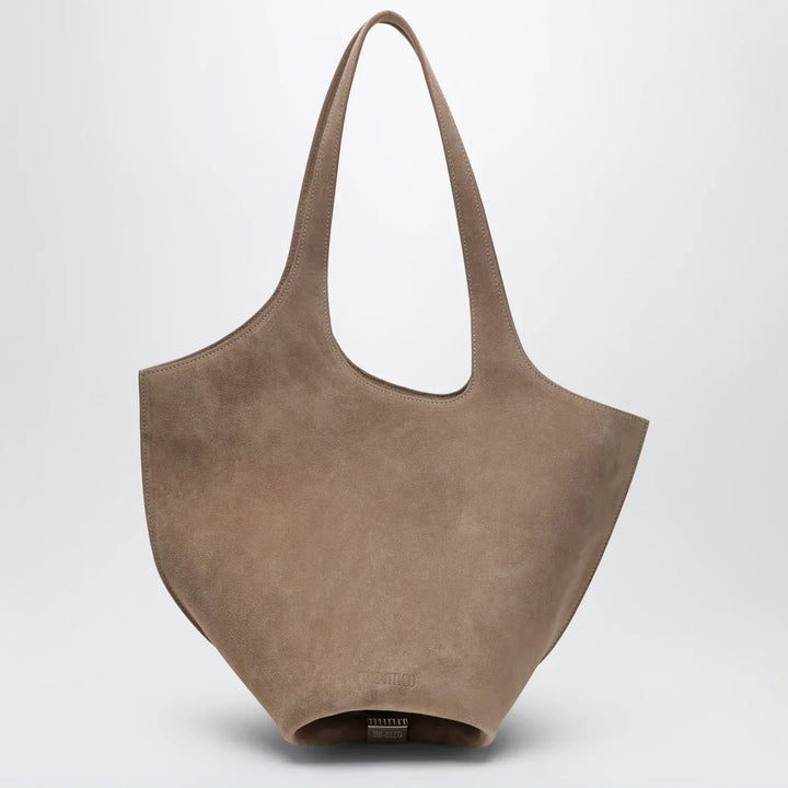 The Attico - Tobacco-coloured suede La Scoop medium bag Brand Apparel &amp; Accessories TU