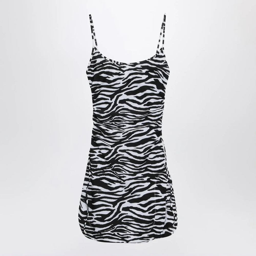 The Attico - Zebra beach cover-up in stretch fabric Brand Apparel & Accessories 38  IT