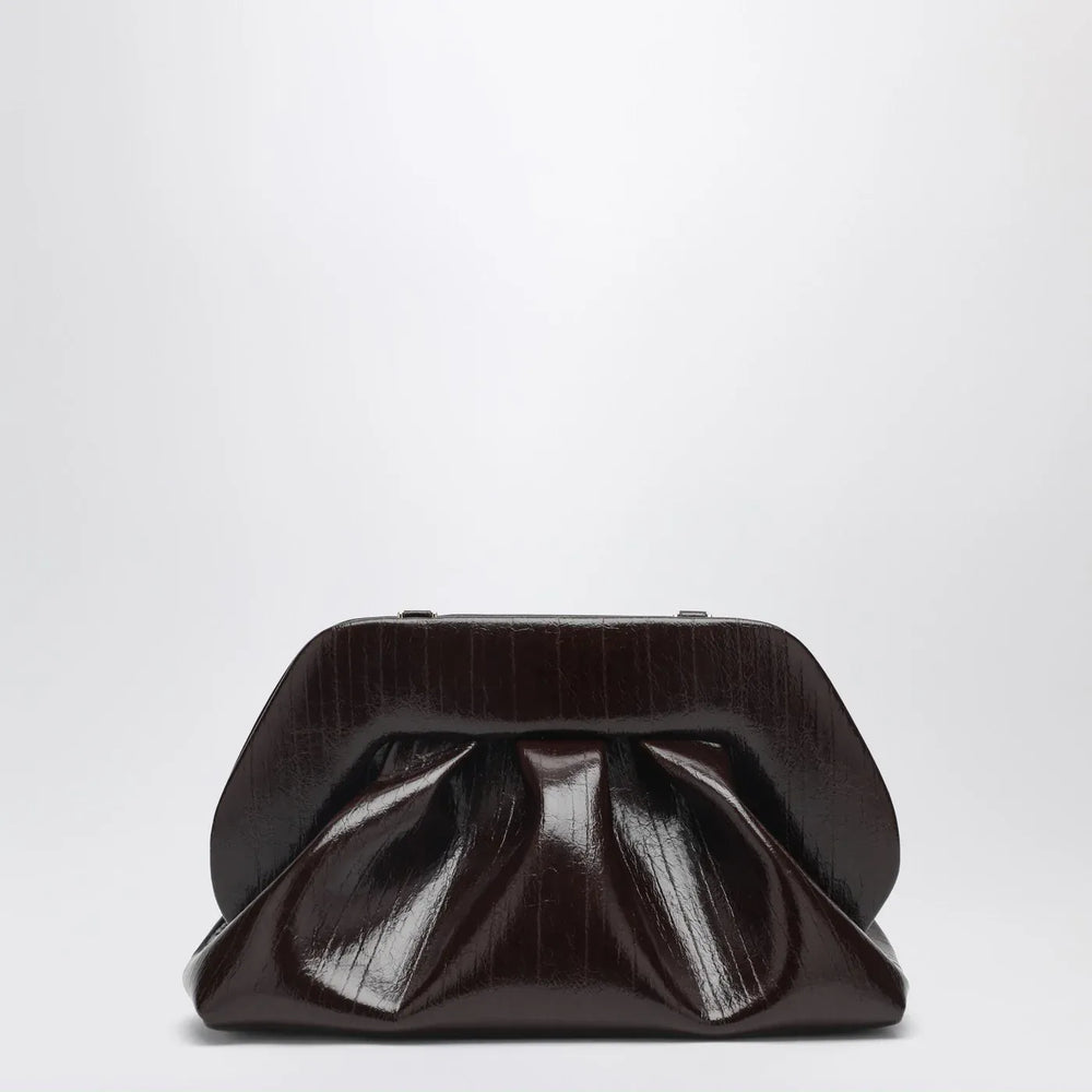 THEMOIRè - Tia clutch in chocolate brown Brand Apparel & Accessories TU