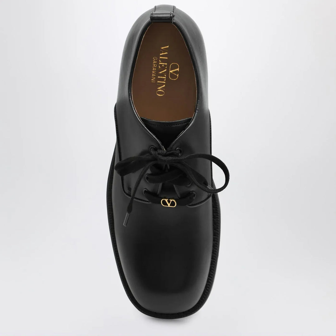 Valentino Garavani - Black leather strap with Vlogo plaque Brand Apparel &amp; Accessories