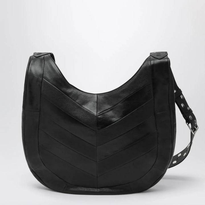 Valentino Garavani - Medium Hoboho bag in black chevron-pattern nappa Brand Apparel &amp; Accessories TU