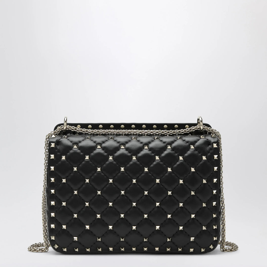 Valentino Garavani - Medium Rockstud Spike bag in black nappa leather Brand Apparel &amp; Accessories U