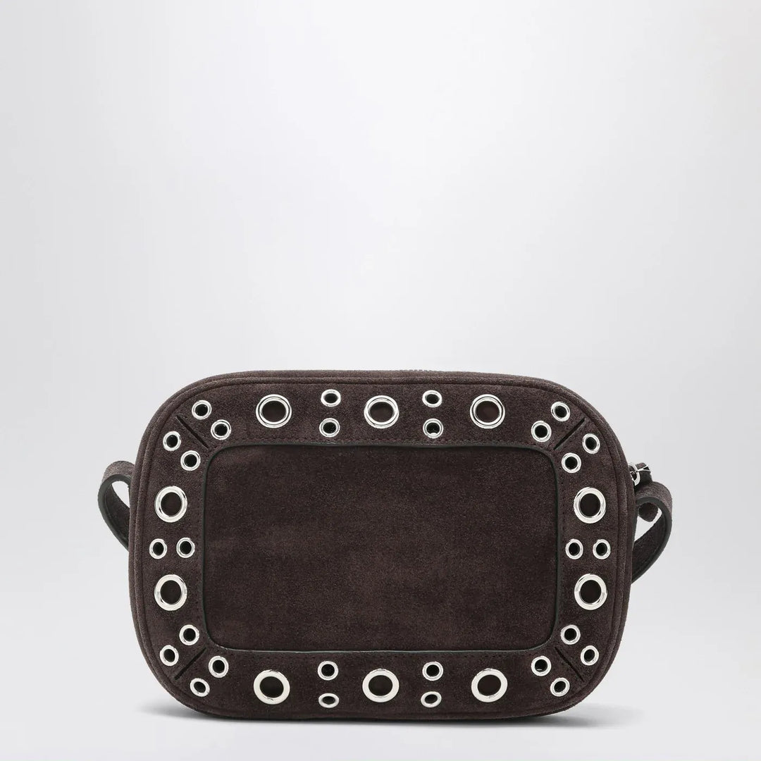Valentino Garavani - Nellcôte bag brown in suede with studs and rivets Brand Apparel &amp; Accessories TU