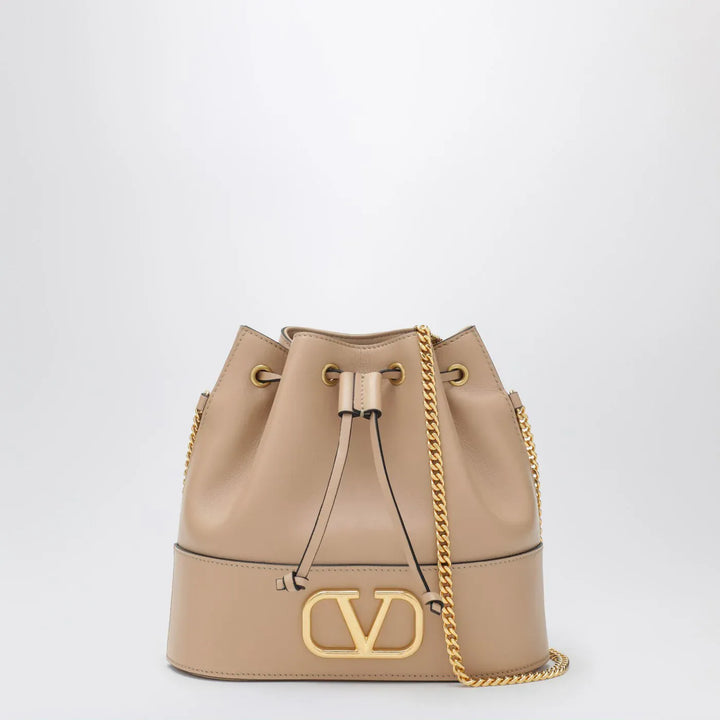 Valentino Garavani - Pink leather Vlogo Signature mini hobo bag Brand Apparel &amp; Accessories TU