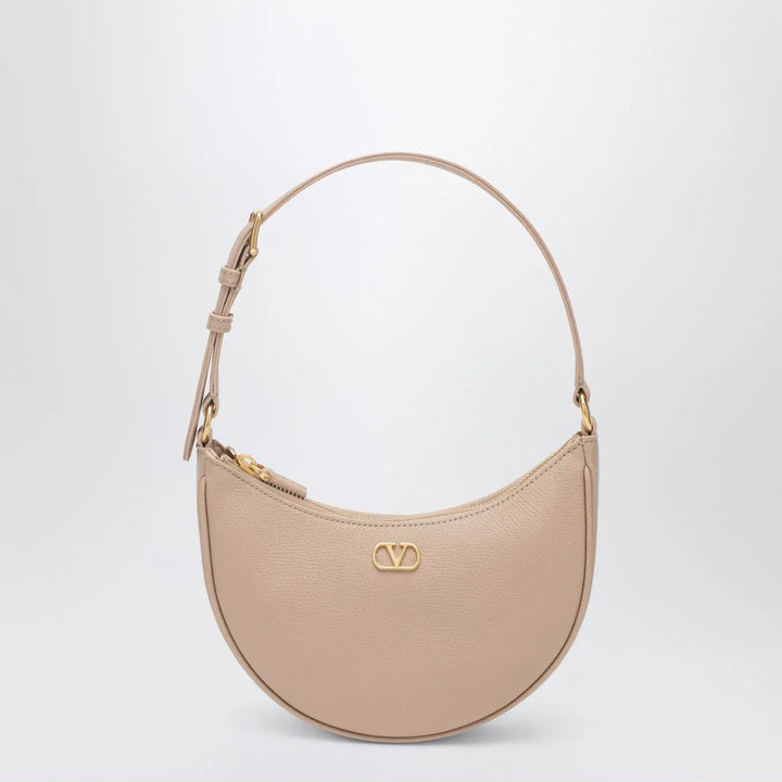 Valentino Garavani - Pink leather Vlogo Signature mini hobo bag Brand Apparel &amp; Accessories TU