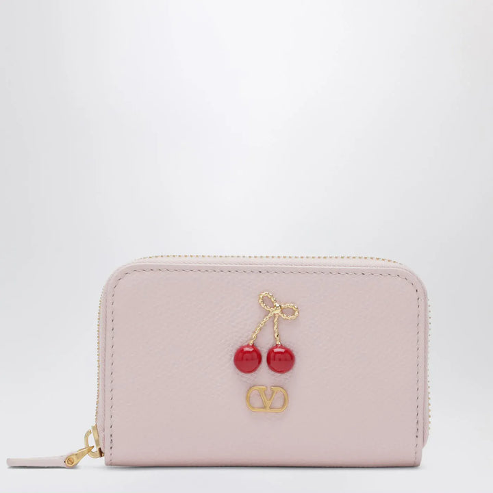 Valentino Garavani - Quartz pink Cherryfic zip-around wallet Brand Apparel &amp; Accessories TU