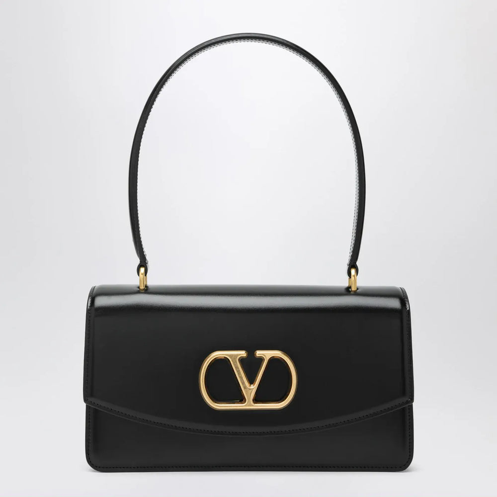Valentino Garavani - Vain bag in black glossy calfskin Brand Apparel & Accessories TU