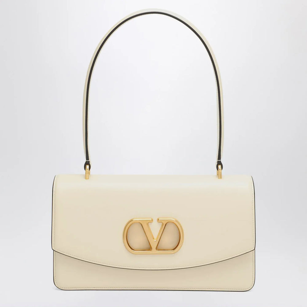 Valentino Garavani - Vain bag in butter White glossy calfskin Brand Apparel & Accessories TU