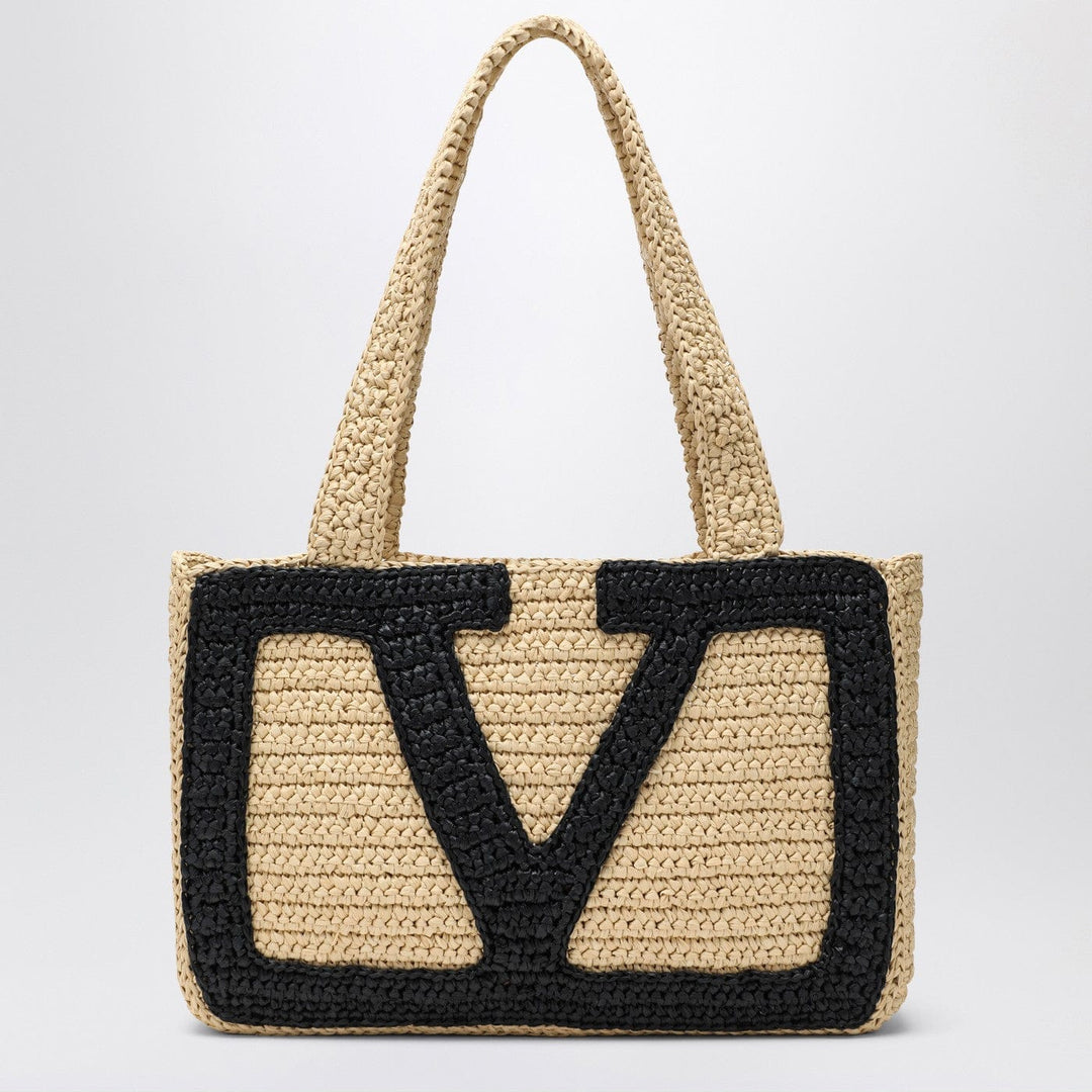 Apparel & Accessories TU Valentino Garavani - Viva Superstar Crochet medium natural/black bag Brand