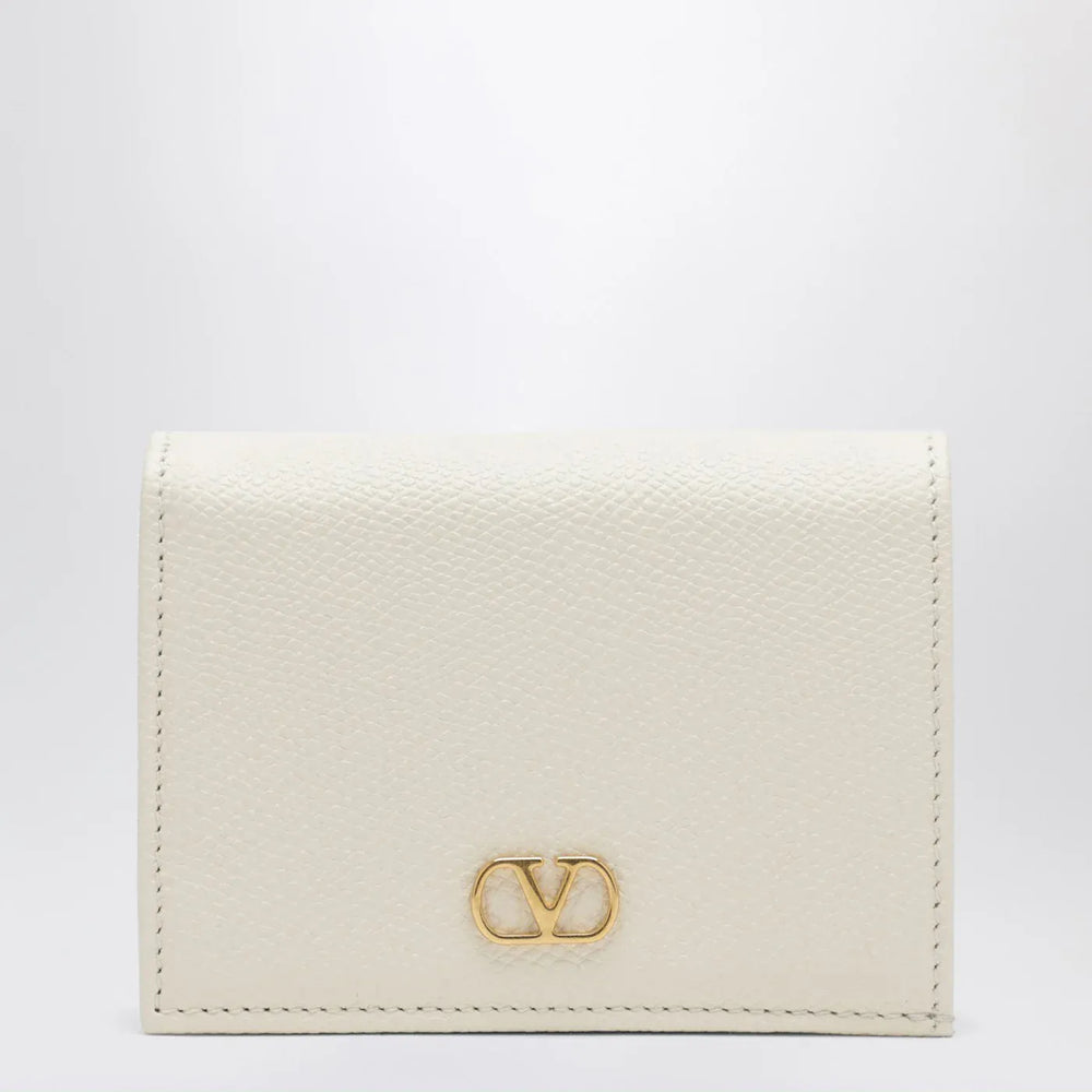 Valentino Garavani - VLogo Signature ivory leather wallet Brand Apparel & Accessories TU